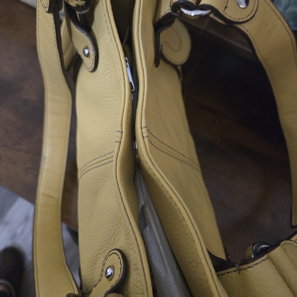 Tignanello Yellow Shoulder Bag - Picture 12 of 12